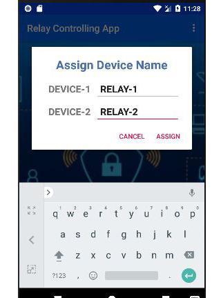 Android application IoT Based Relay Controlling Ap screenshort