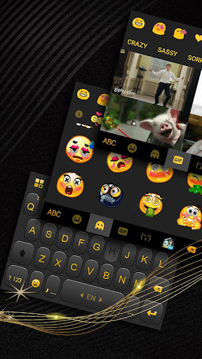 Luxury Golden Black Keyboard T Screen 3