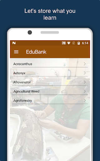 Screenshot of Palaeontology Dictionary App
