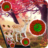 lovely giraffe theme autumn wallpaper icon