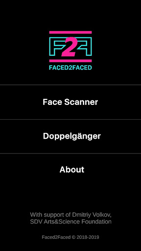 Android application Faced2Faced screenshort