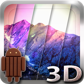 Captura de Pantalla 1 3D Kitkat 4.4 Mountain lwp android