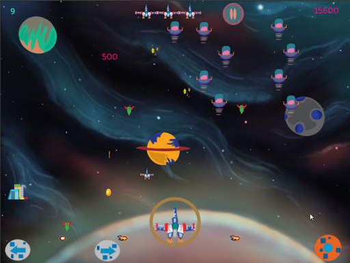 Android application alien destruction screenshort