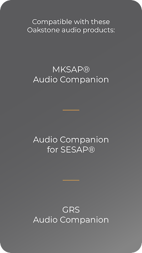 Android application Oakstone Audio CME screenshort