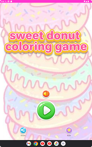 sweet donut coloring game Screen 3