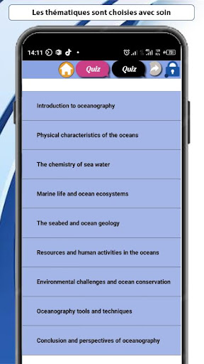 Oceanography Course Screen 2