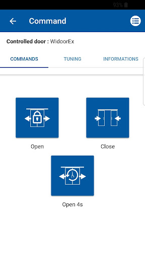 Android application Widoor screenshort