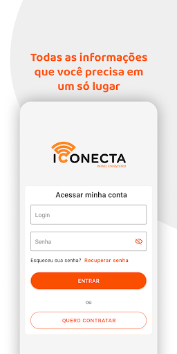 Android application iConecta screenshort
