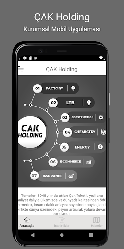 Android application ÇAK Holding screenshort