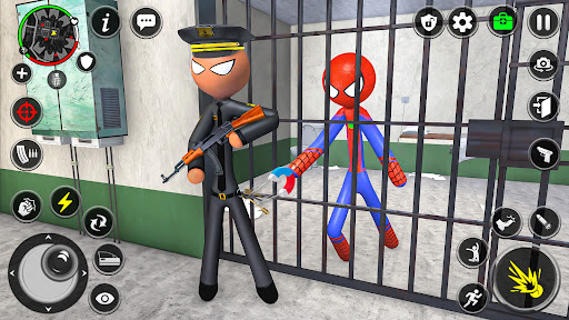 Spider Stick Hero Prison Break 1
