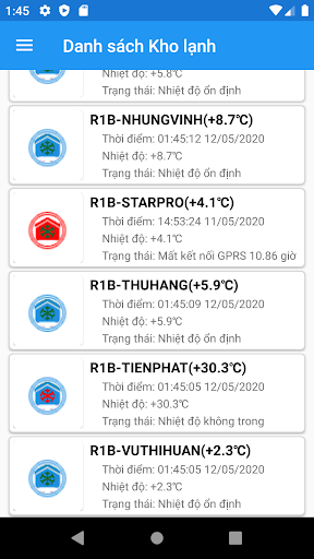 Android application TRACKING.VN-CCMS Cold Chain screenshort