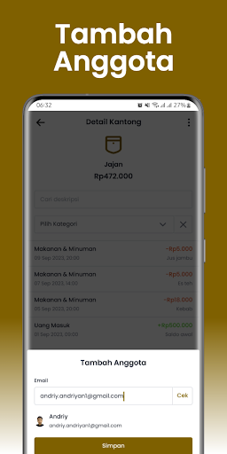 KantongKu - Aplikasi Keuangan Screen 3