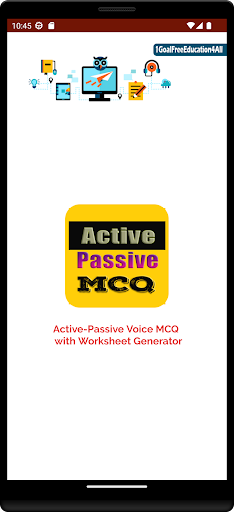 Android application Active and Passive Voice Quiz screenshort