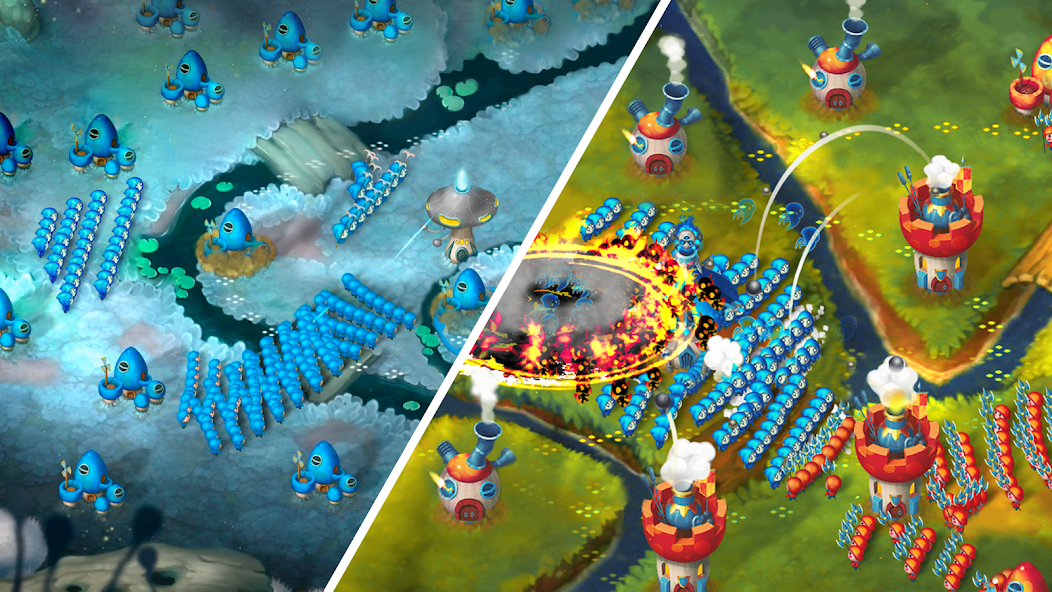 Mushroom Wars 2: RTS Strategy 2024.2.4 APK + Mod (Unlimited money / God Mode / High Damage / Mod speed) for Android