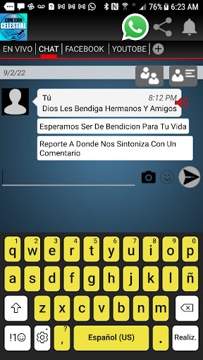 Conexion Celestial Radio Screen 3