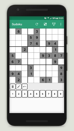 Android application Sudoku Puzzle screenshort