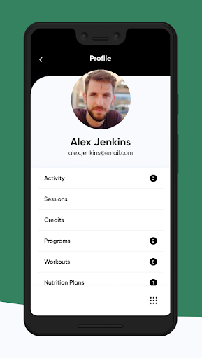 Alex PT App Screen 3