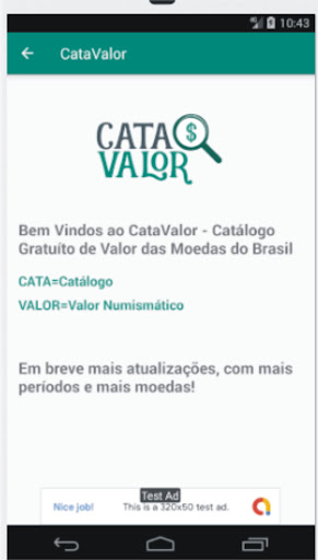 Android application Cata Valor - Catálogo de Moeda screenshort