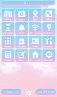 screenshot of Pink Lagoon Theme
