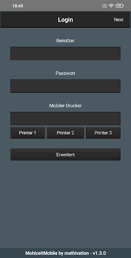 Android application MohlzeitMobile screenshort