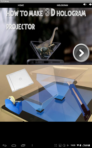 Android application DINOSAURS HOLOGRAM PYRAMID 1 screenshort