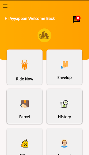 Android application Oben - Bike taxi & Delivery screenshort