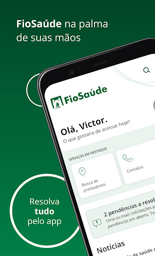 Android application FioSaúde screenshort