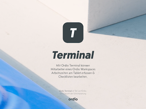 Android application Ordio Terminal screenshort