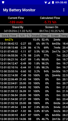 My Battery Monitor Screen 3