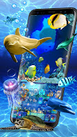 screenshot of 3D Live Fish Keyboard Theme