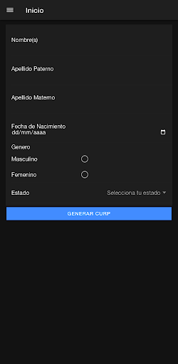 Android application Curp Buscar screenshort