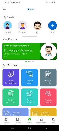 Android application Renew Healthcare screenshort