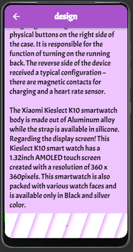 K10 smart watch guide Screen 2