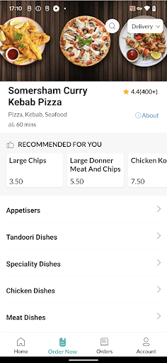 Somersham curry kebab pizza Screen 3