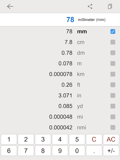Screenshot of Unit Converter