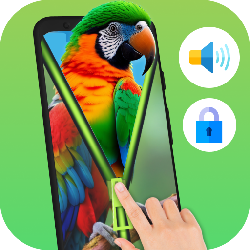 Parrot Voice Zip Screen Lock
