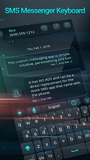 SMS messenger and keyboard theme 4.0.7 screenshots 1