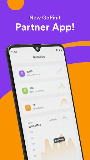 Android application GoPinit Partner screenshort