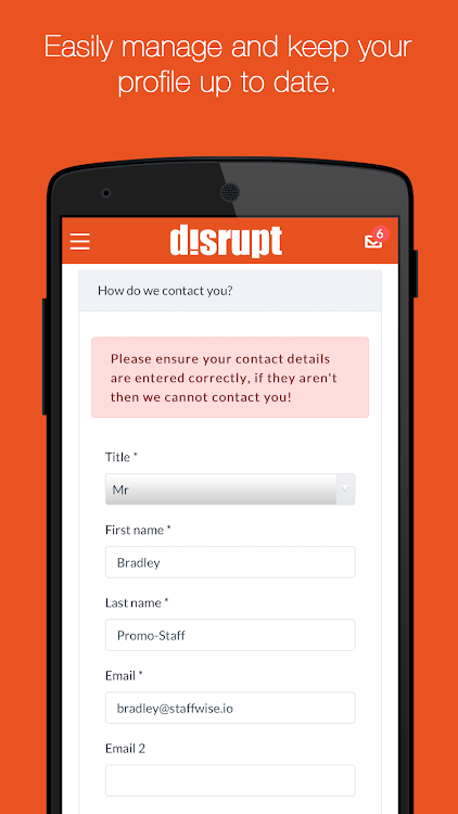 Disrupt Staffing - 2.1.1 - (Android)