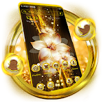 Cover Image of 下载 Flower Golden Launcher Theme  APK