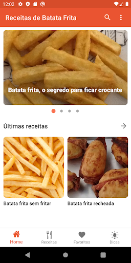 Android application Receitas de Batata Frita (SEQU screenshort