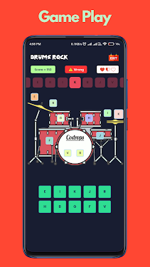 #4. Drums Rock (Android) By: Codedady Solutions