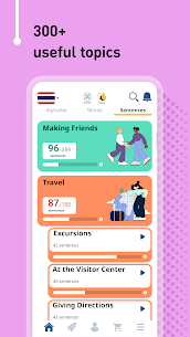 Aprende tailandés - 11,000 palabras MOD APK (Premium desbloqueado) 4