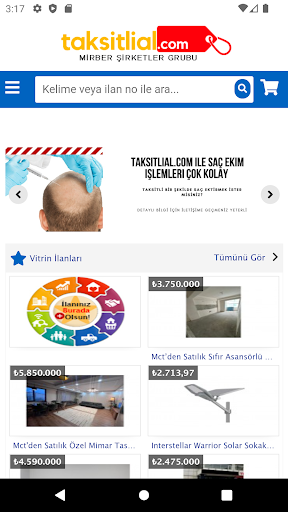 Android application Taksitlial screenshort