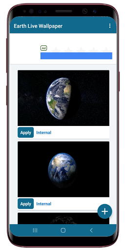 Android application Earth Rotation Live Wallpaper screenshort