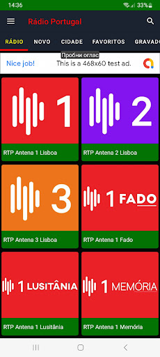Android application Radio Portugal screenshort