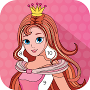 Cartoon Princess Coloring: Color By Numbers