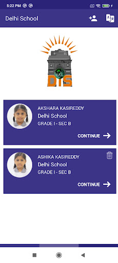 DIS Parent Portal Screen 3