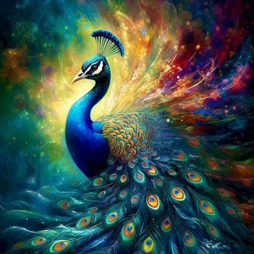 Wallpaper of Peacock logo