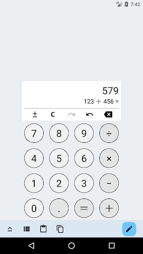 Android application Calmemo : Calculator + Memo screenshort